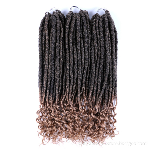 Hot sell Wholesale 20inch  ombre faux dreadlocks faux locs crochet hair dreadlock Goddess locs